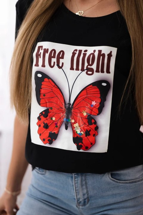 Bluzka Free Flight czarna