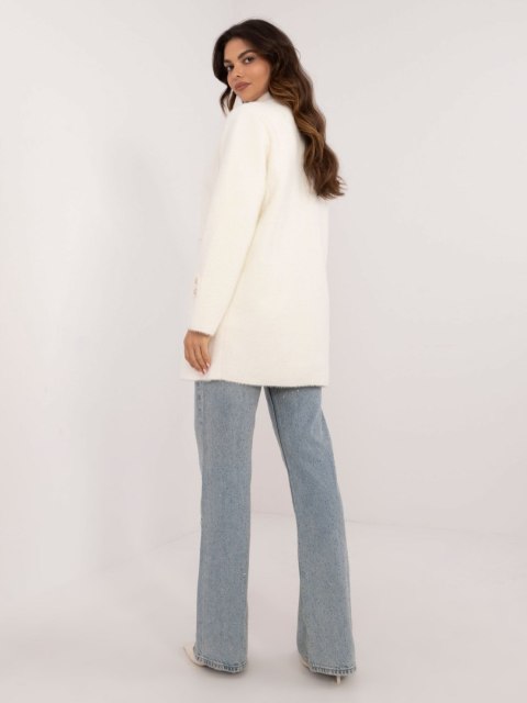 Dwurzędowy Płaszcz Alpaka Ecru