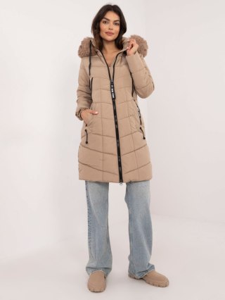 Długa Zimowa Kurtka Damska ze Ściągaczami SK-KR-HH-2402.38