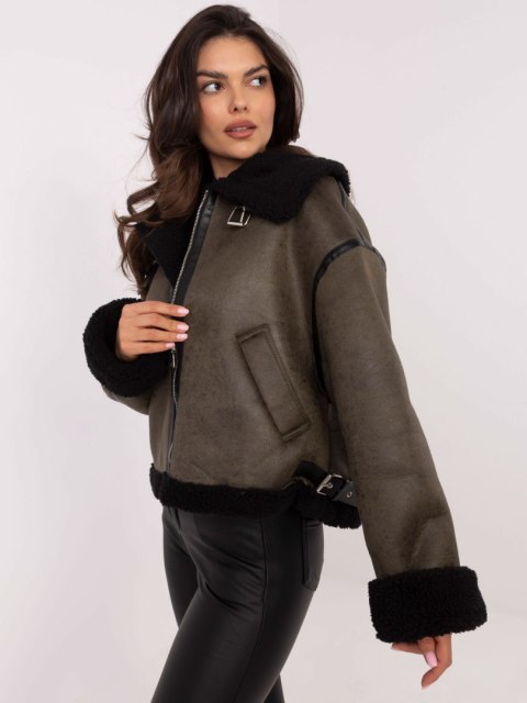 Ocieplana Kurtka Zimowa Typu Biker