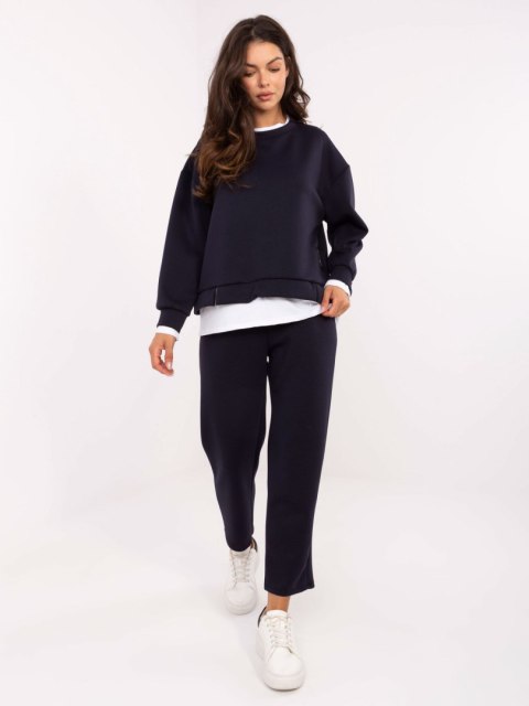 Granatowy komplet damski masełko