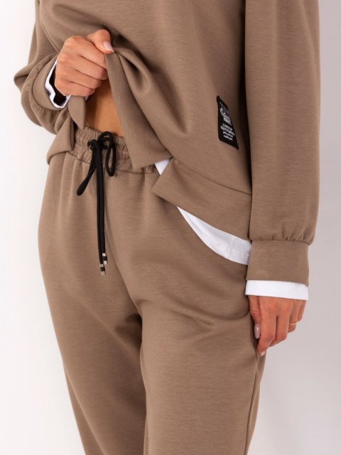 Ciemno beżowy komplet damski masełko