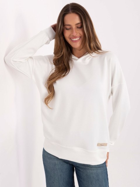 Ecru bluza damska masełko z kapturem