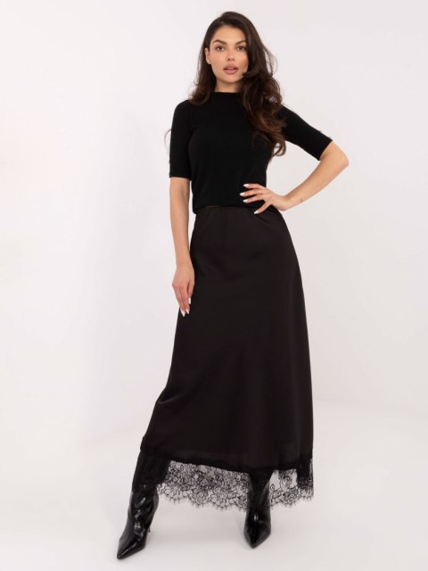 Czarny Damski Sweter z Krótkim Rękawem