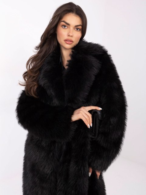 Beżowy Zimowy Płaszcz ze Sztucznego Futerka IF-PL-G230132.98P