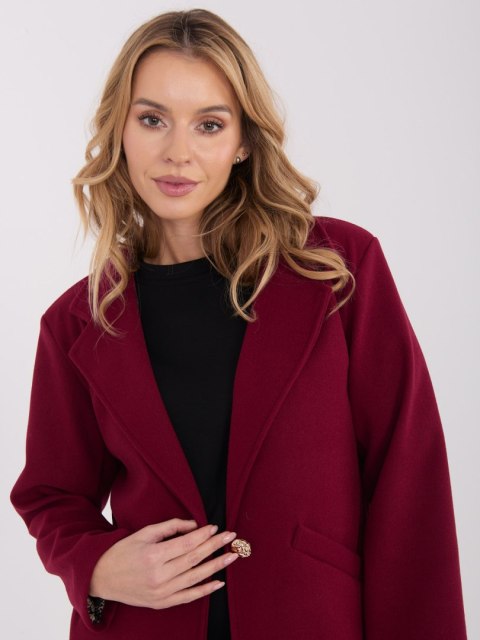 Camelowy Elegancki Płaszcz Przejściowy z Kieszeniami IT-PL-20238.23