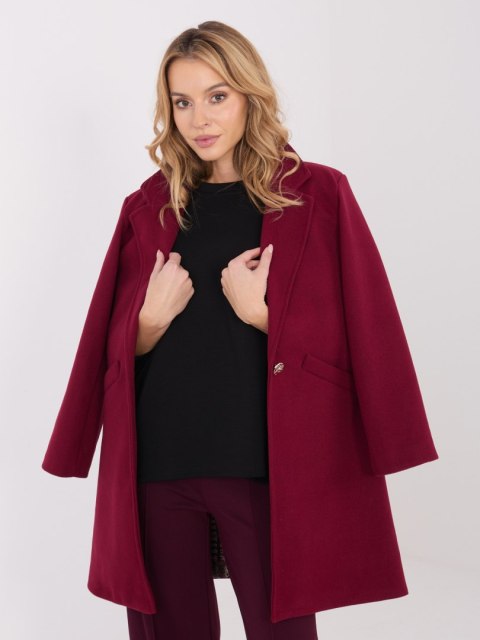 Camelowy Elegancki Płaszcz Przejściowy z Kieszeniami IT-PL-20238.23