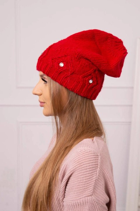 Czapka damska Ramona K383 czerwona