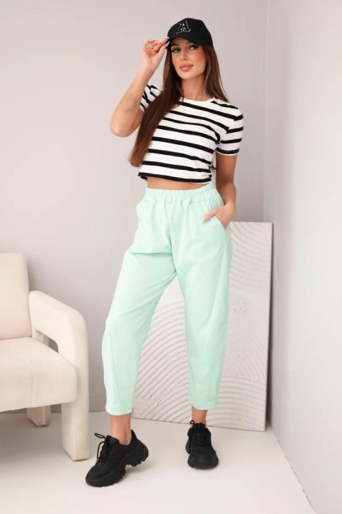 Spodnie z kieszeniami Summer Punto miętowe