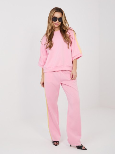 Komplet damski masełko z rękawem 3/4 i joggerami IT-KMPL-22215.77