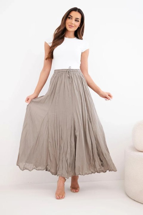 Spódnica damska maxi bawełniana z gumką w pasie fango