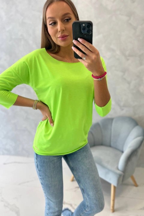 Bluzka Casual zielony neon