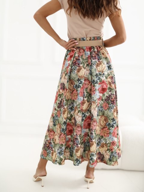 Elegancka spódnica w kwiaty RUE PARIS IT-SD-FL9850-1.28