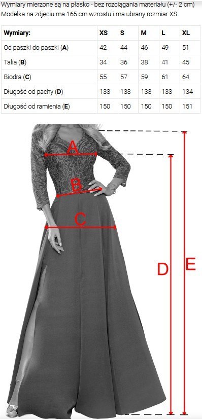 669-2 Sukienka maxi na wesele z kwiatem na ramieniu i rozcięciem - błękitna