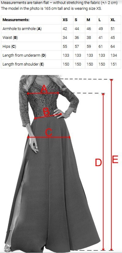 669-2 Sukienka maxi na wesele z kwiatem na ramieniu i rozcięciem - błękitna