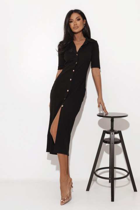 Czarna sukienka na guziki ALIA