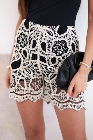 Spodenki damskie koronkowe z podszewką czarne