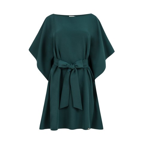 287-2 SOFIA Sukienka motyl - ZIELEŃ BUTELKOWA - L/XL