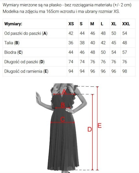 674-1 Elegancka dopasowana sukienka z kopertowym dekoltem, tiulowymi rękawami i rozcięciem - czarna - S