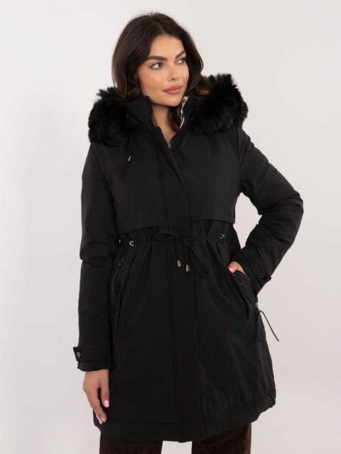 Khaki Zimowa Kurtka Parka z Kapturem SK-KR-HH-2409.17X