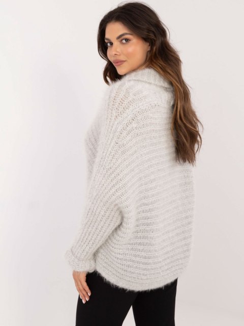 Rozpinany Sweter o Luźnym Kroju OCH BELLA TW-SW-BI-25002.88P