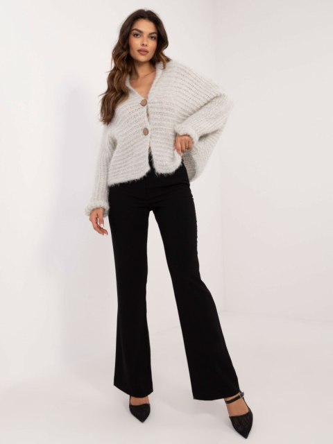 Rozpinany Sweter o Luźnym Kroju OCH BELLA TW-SW-BI-25002.88P