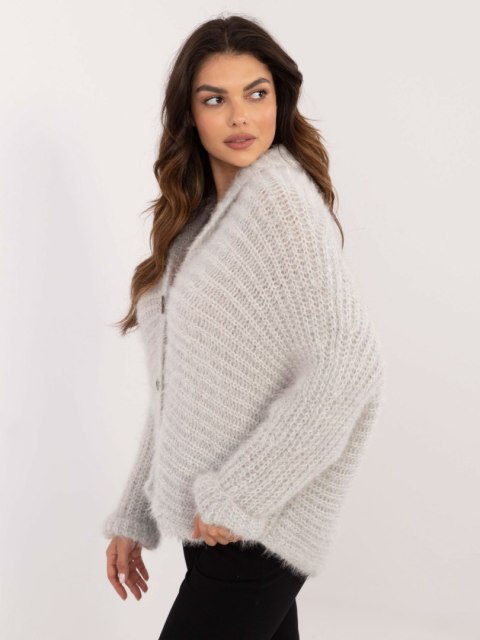 Rozpinany Sweter o Luźnym Kroju OCH BELLA TW-SW-BI-25002.88P