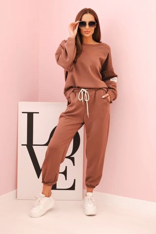 Komplet bluza + spodnie masełko rudy