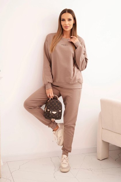 Komplet damski bawełniany z nadrukiem Minimal fango