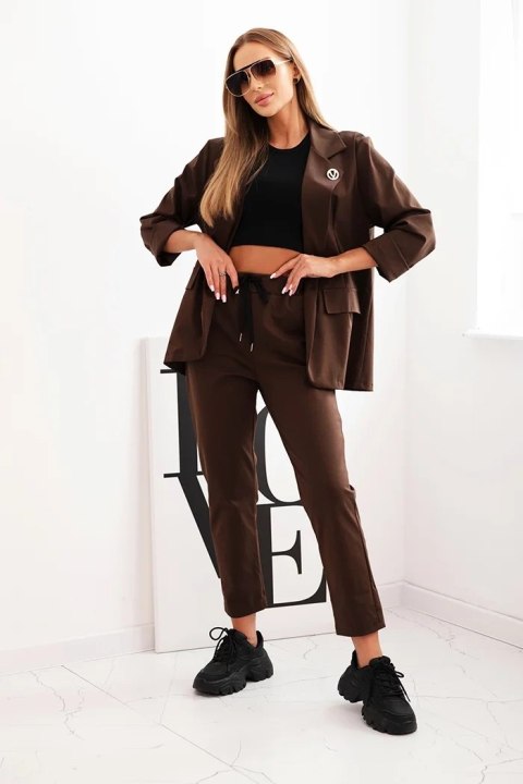 Brązowy komplet damski Punto