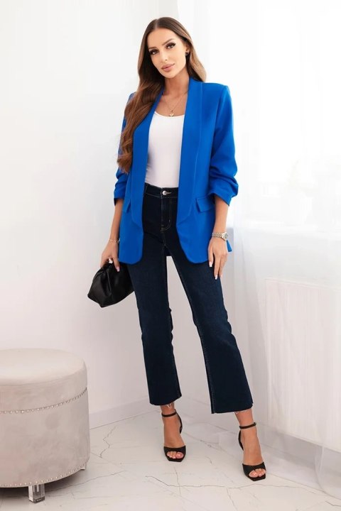 Chabrowa marynarka damska bez zapięcia S/M