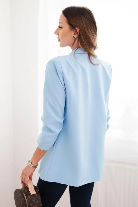 Niebieska marynarka damska bez zapięcia S/M