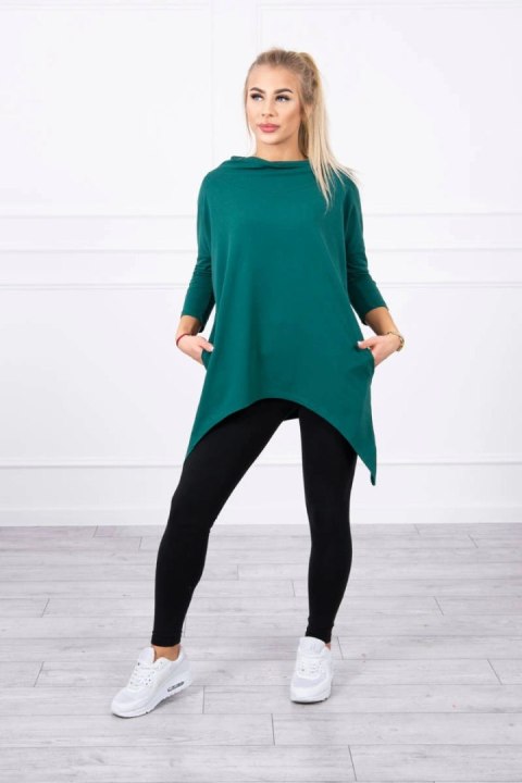 Bluza z nadrukiem skrzydeł zielona
