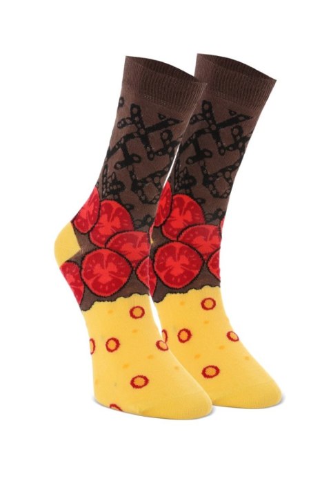 Skarpetki z nadrukiem burgera - zestaw 2 par unisex w oryginalnym opakowaniu