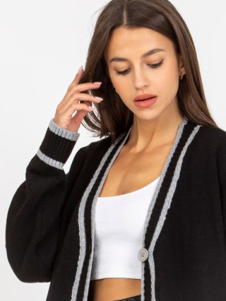 Dłuższy Sweter Rozpinany z Kieszeniami RUE PARIS LC-SW-0333.06X