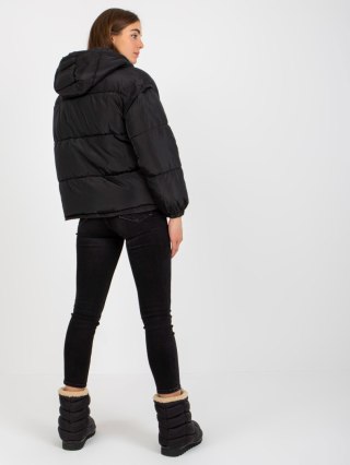 Czarna Kurtka Zimowa 2w1 z Odpinanymi Rękawam NM-KR-P22-6657.28P